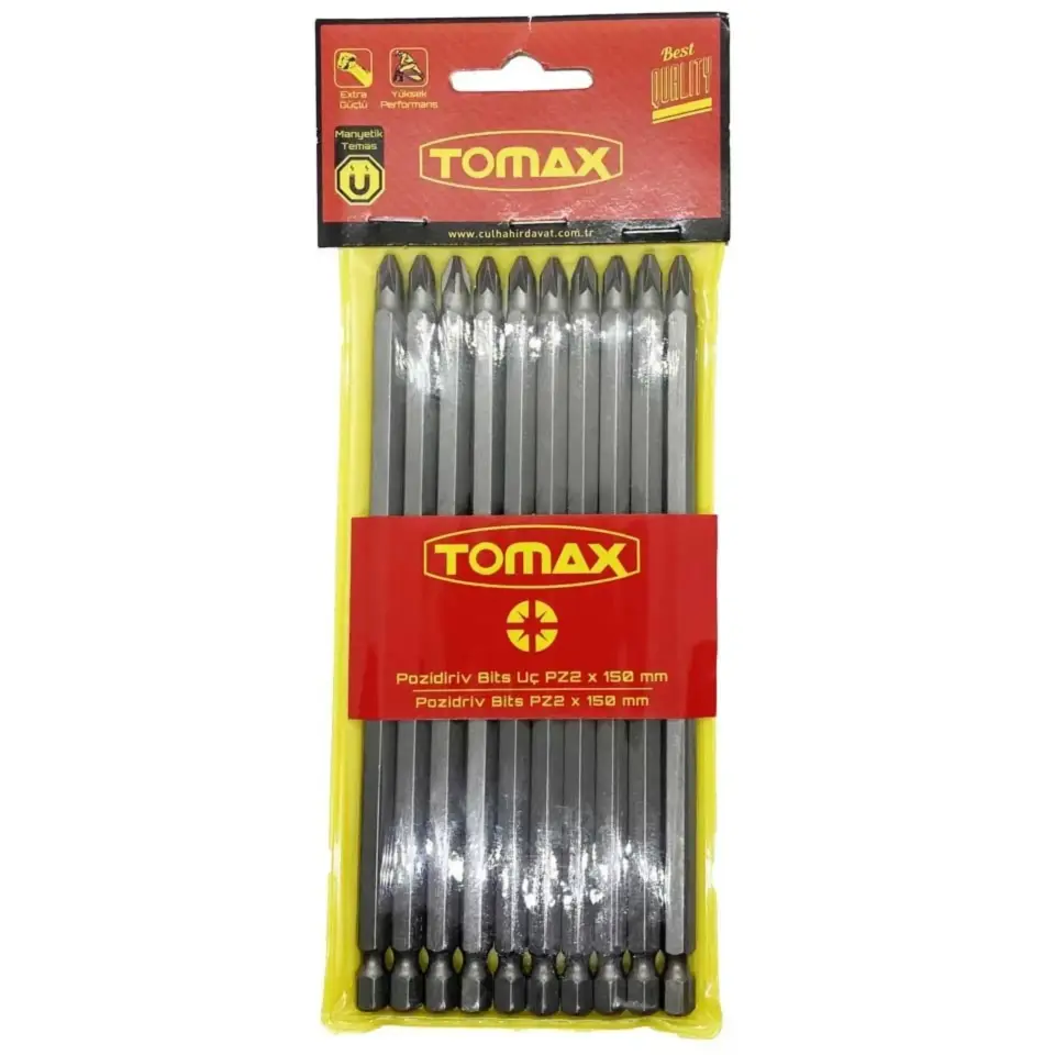 Tomax Pz2 x 150 mm Bits Vİdalama Yıldız Matkap Ucu