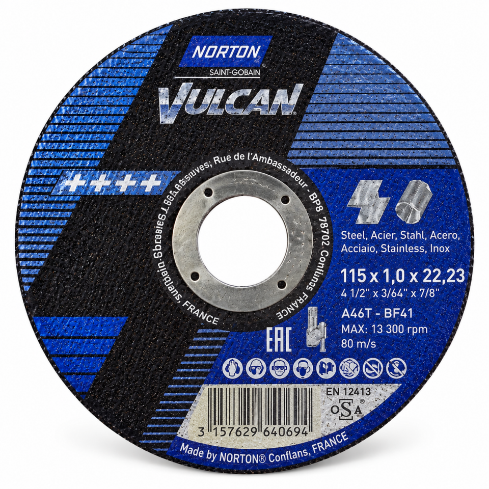 Norton 115 x 1,0 x 22,2 İnox Plus Kesici Taş