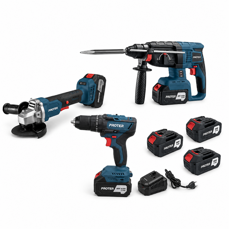 Proter PST 903 TRIO Şarjlı 3'lü Set